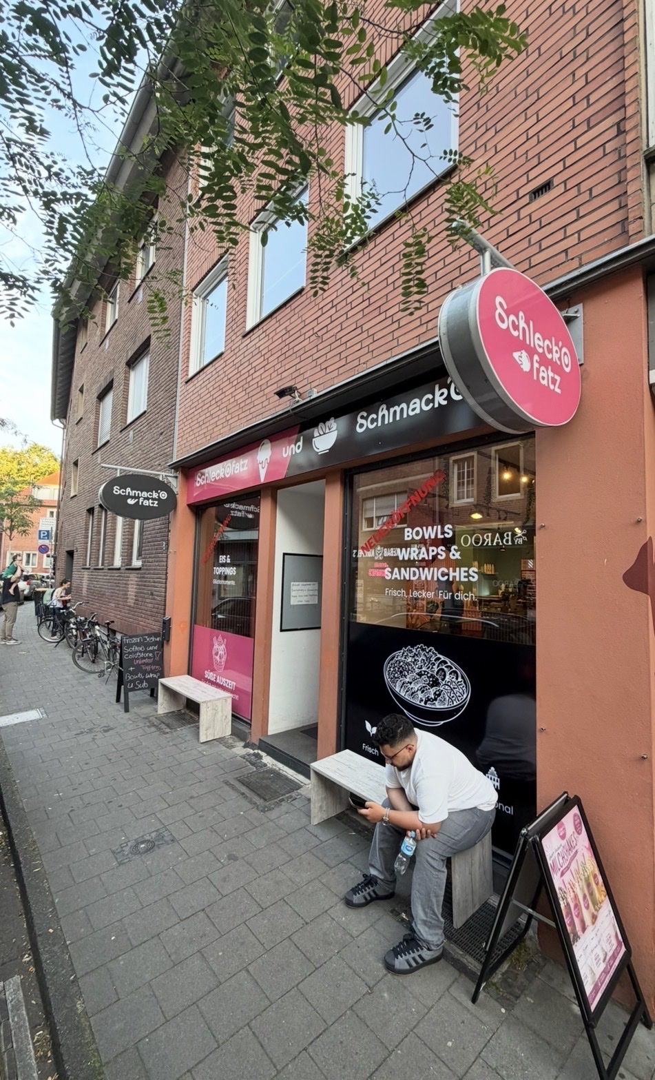 Schmackofatz & Schleckofatz Laden von außen, Verspoel 20 Münster